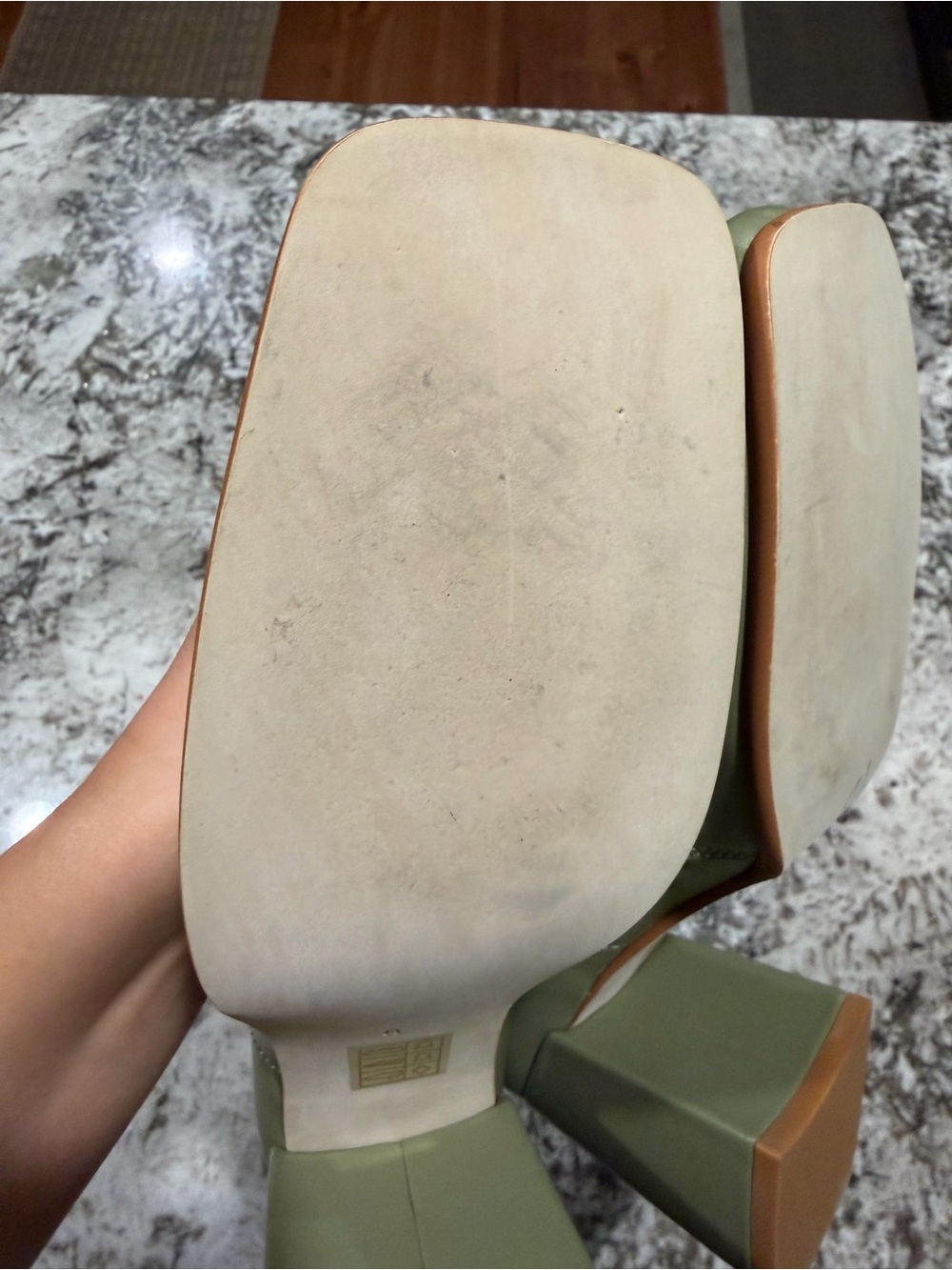 Jeffrey Campbell Belmond Victorian Style Green Leather Lace-Up Ankle Boot - Picture 7 of 8